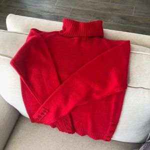 Mountain Lake Red Turtle Neck Sweater